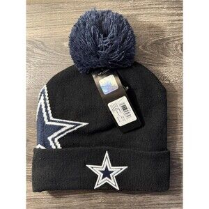 NFL Dallas Cowboys Beanie with Pom - Adult One Size